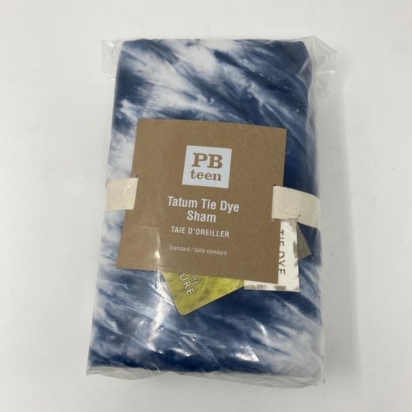NWT POTTERY BARN TEEN TIE DYE BLUE STANDARD SHAM